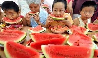全家围着吃瓜,一家人的温馨食光